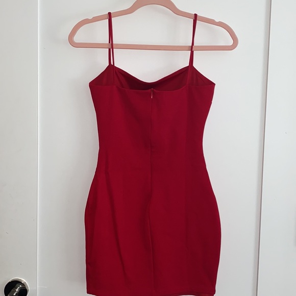 Red Bodycon Mini Dress - Picture 4 of 5